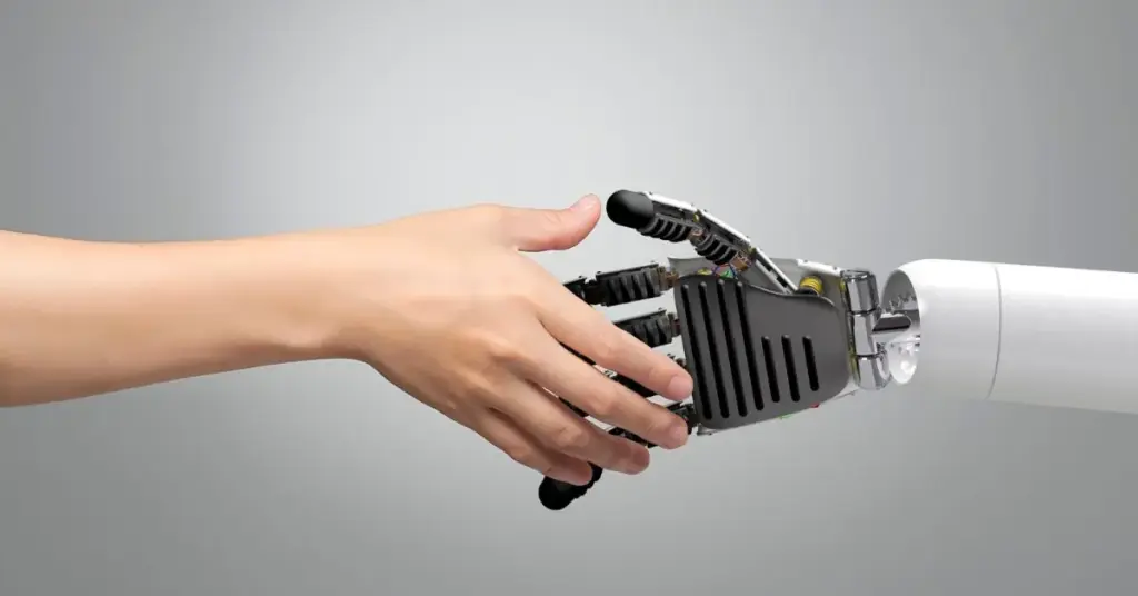 Human and Robot Hand Interaction