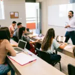 University Students in Classroom